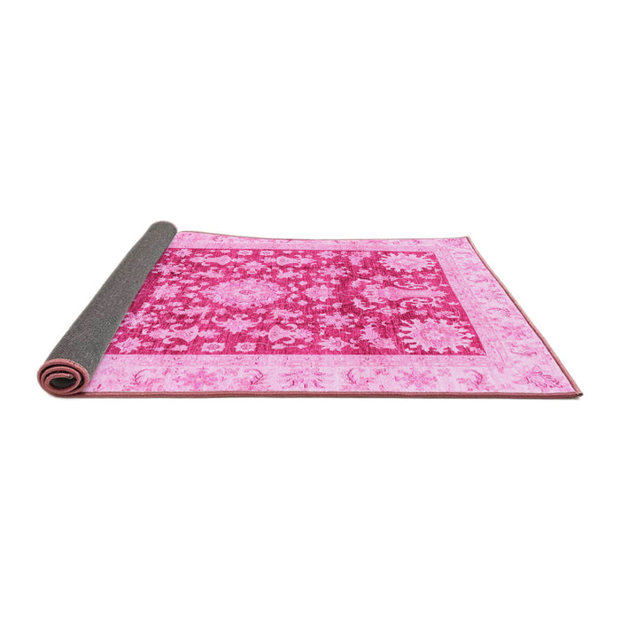 Sideview of Abstract Pink Modern Rug, abs3499pnk