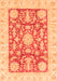 Machine Washable Abstract Orange Modern Area Rugs, wshabs3499org