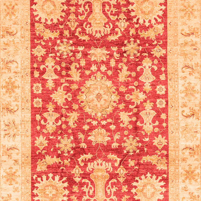 Machine Washable Abstract Orange Modern Area Rugs, wshabs3499org