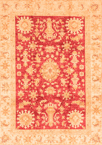 Abstract Orange Modern Rug, abs3499org