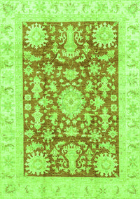 Abstract Green Modern Rug, abs3499grn