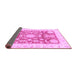 Sideview of Abstract Purple Modern Rug, abs3499pur