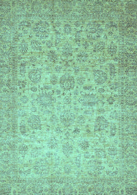 Abstract Turquoise Modern Rug, abs349turq