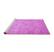 Sideview of Machine Washable Abstract Purple Modern Area Rugs, wshabs349pur