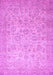 Machine Washable Abstract Purple Modern Area Rugs, wshabs349pur