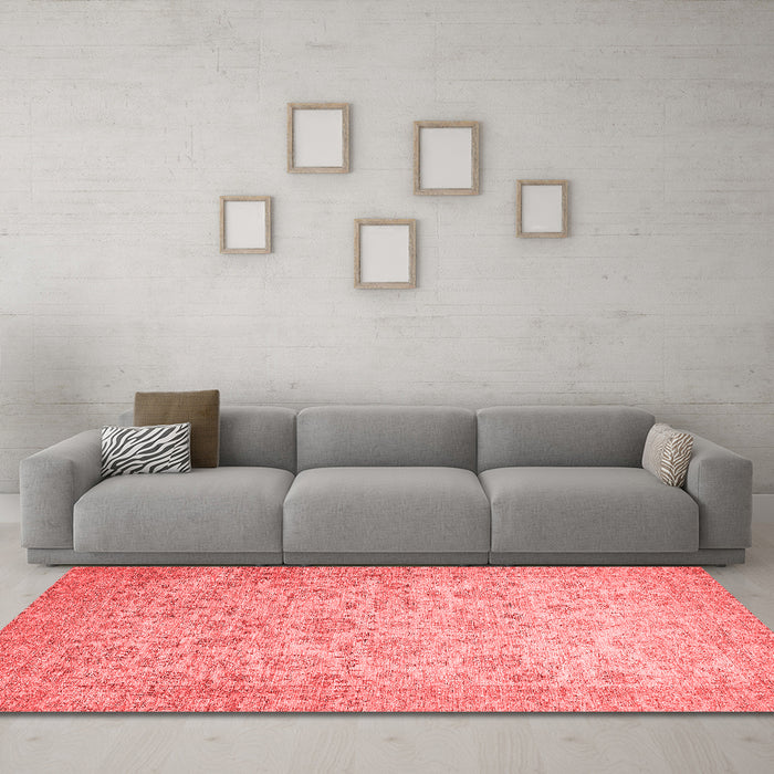 Modern Red Washable Rugs
