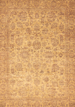 Abstract Brown Modern Rug, abs349brn