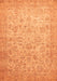 Machine Washable Abstract Orange Modern Area Rugs, wshabs349org