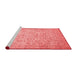 Modern Red Washable Rugs