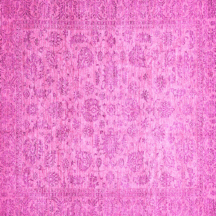Square Machine Washable Abstract Pink Modern Rug, wshabs349pnk