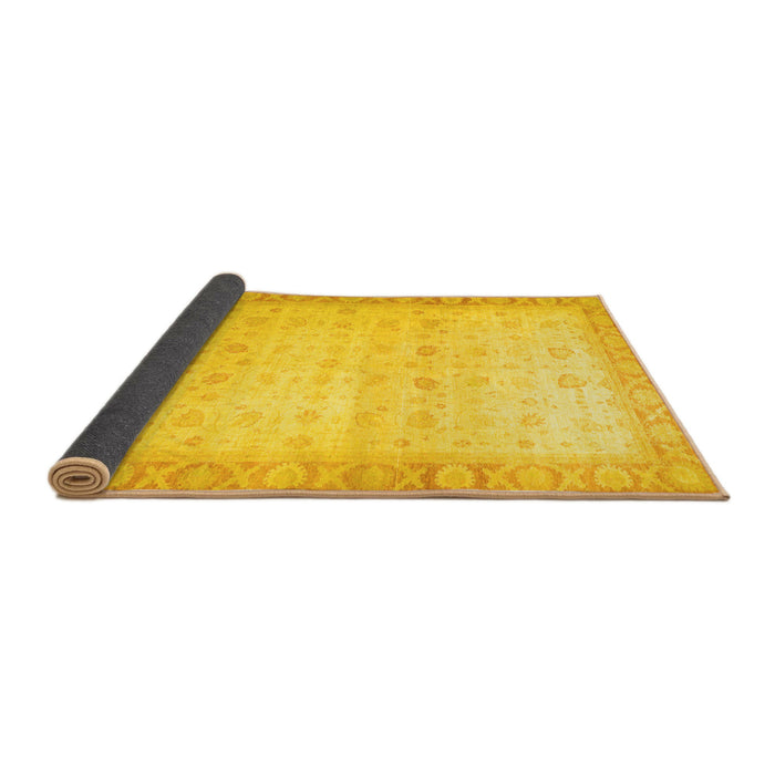 Sideview of Oriental Yellow Traditional Rug, abs34yw