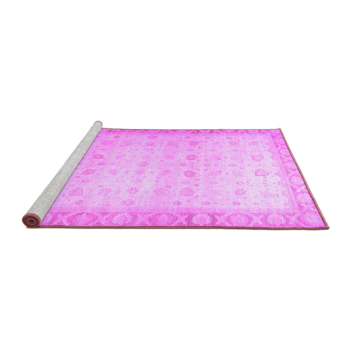 Sideview of Machine Washable Oriental Purple Traditional Area Rugs, wshabs34pur