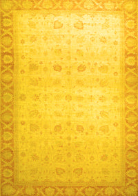 Oriental Yellow Traditional Rug, abs34yw