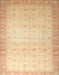 Machine Washable Abstract Orange Rug, wshabs34