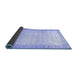 Sideview of Oriental Blue Traditional Rug, abs34blu