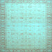 Square Oriental Light Blue Traditional Rug, abs34lblu