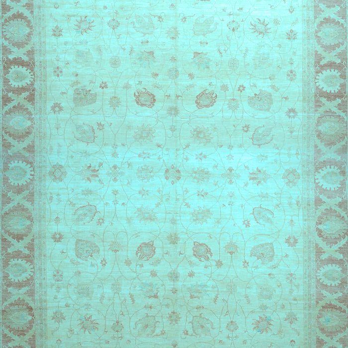 Oriental Light Blue Traditional Rug, abs34lblu