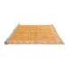 Sideview of Machine Washable Oriental Orange Traditional Area Rugs, wshabs3500org