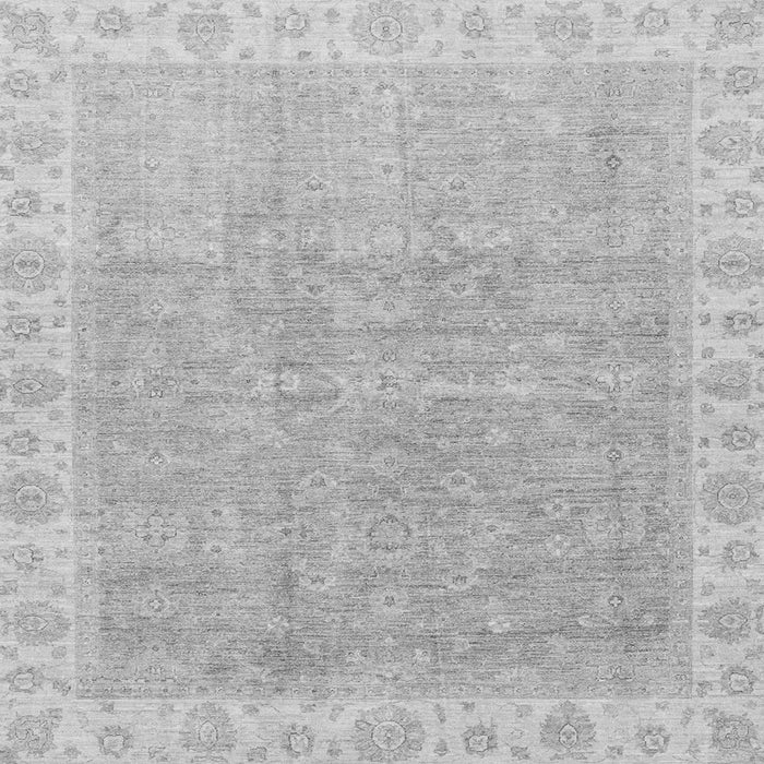 Square Machine Washable Oriental Gray Traditional Rug, wshabs3500gry
