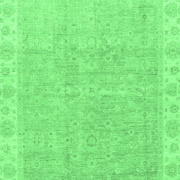 Oriental Emerald Green Traditional Rug, abs3500emgrn