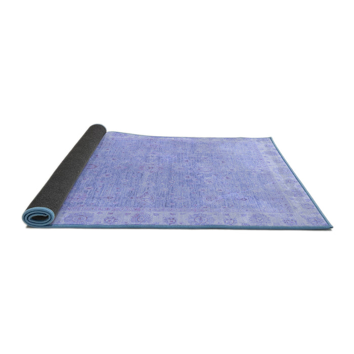 Sideview of Oriental Blue Traditional Rug, abs3500blu