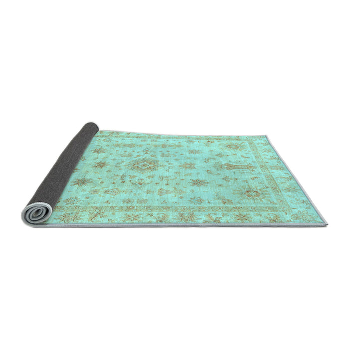 Sideview of Oriental Light Blue Traditional Rug, abs3501lblu