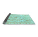 Sideview of Oriental Light Blue Traditional Rug, abs3501lblu