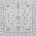 Square Machine Washable Oriental Gray Traditional Rug, wshabs3501gry