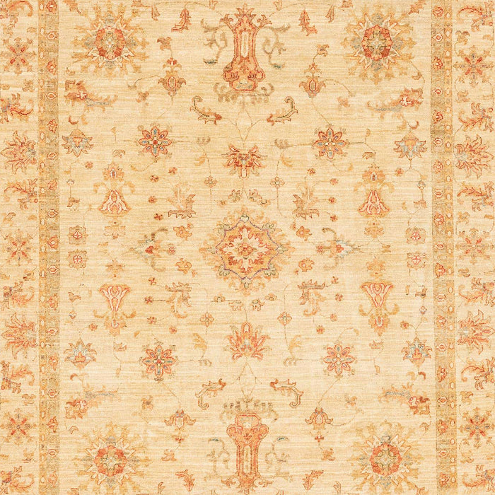 Machine Washable Abstract Orange Rug, wshabs3501