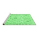 Sideview of Machine Washable Oriental Emerald Green Traditional Area Rugs, wshabs3501emgrn