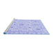 Sideview of Machine Washable Oriental Blue Traditional Rug, wshabs3501blu