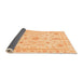 Sideview of Oriental Orange Traditional Rug, abs3501org