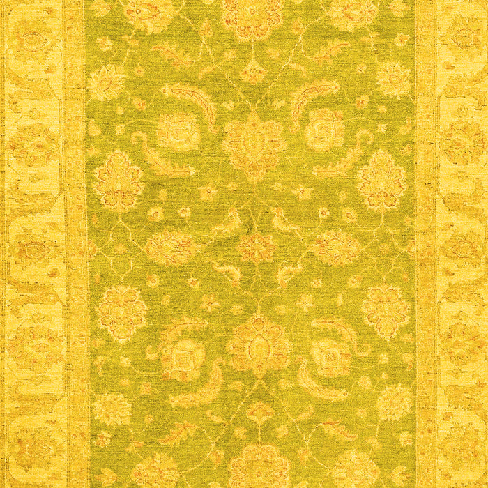 Oriental Yellow Traditional Rug, abs3502yw