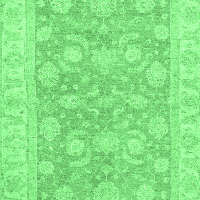 Oriental Emerald Green Traditional Rug, abs3502emgrn