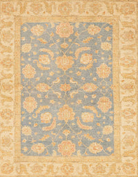 Machine Washable Abstract Yellow Rug, wshabs3502