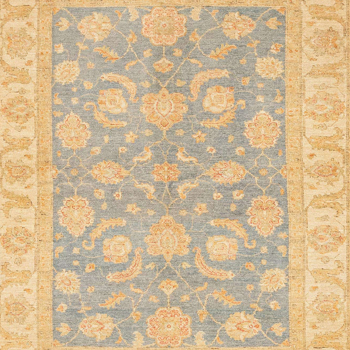 Machine Washable Abstract Yellow Rug, wshabs3502