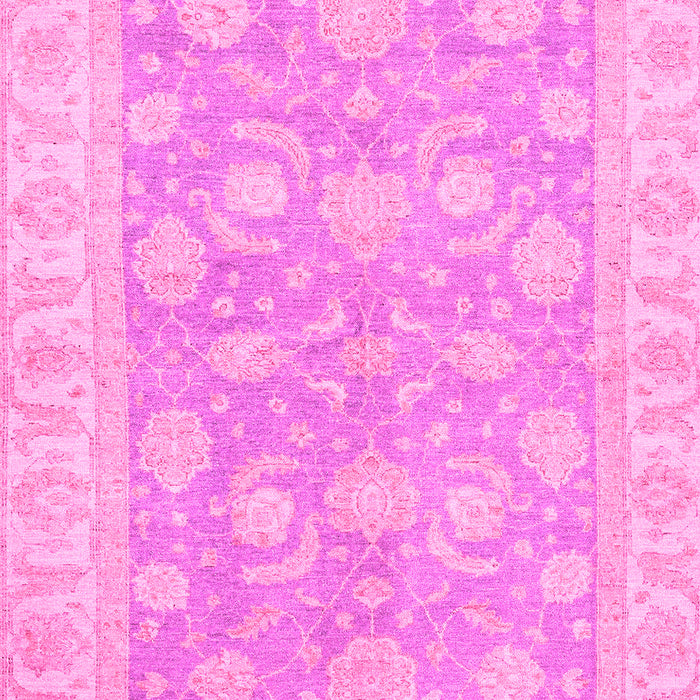 Machine Washable Oriental Pink Traditional Rug, wshabs3502pnk