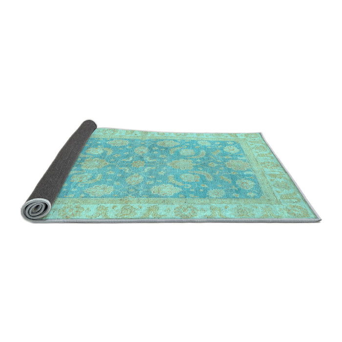 Sideview of Oriental Light Blue Traditional Rug, abs3502lblu