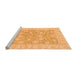 Sideview of Machine Washable Oriental Orange Traditional Area Rugs, wshabs3502org