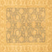 Square Oriental Brown Traditional Rug, abs3502brn