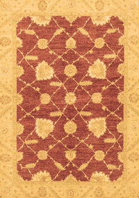 Abstract Brown Modern Rug, abs3503brn