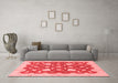 Modern Red Washable Rugs