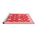 Modern Red Washable Rugs