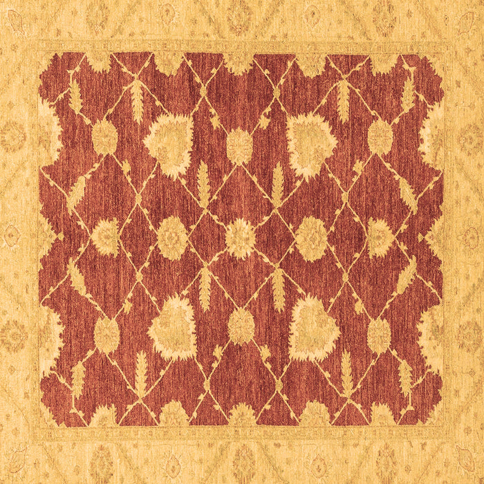Square Abstract Brown Modern Rug, abs3503brn