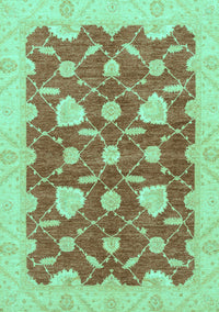 Abstract Turquoise Modern Rug, abs3503turq