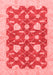 Abstract Red Modern Area Rugs