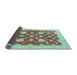 Sideview of Abstract Light Blue Modern Rug, abs3503lblu