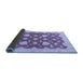 Sideview of Abstract Blue Modern Rug, abs3503blu