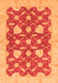 Machine Washable Abstract Orange Modern Area Rugs, wshabs3503org