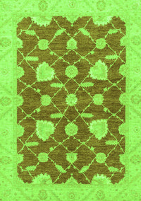 Abstract Green Modern Rug, abs3503grn